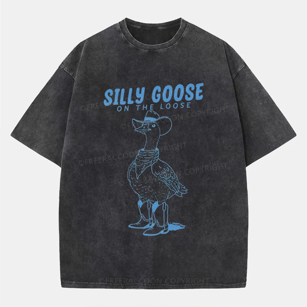 Vintage Silly Goose On The Loose Washed T-Shirt