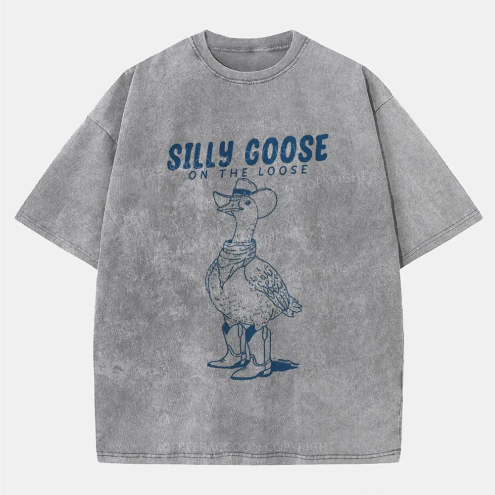 Vintage Silly Goose On The Loose Washed T-Shirt