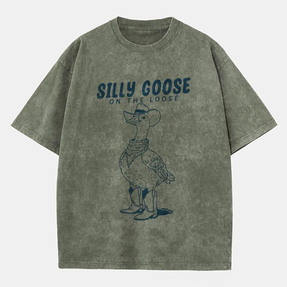 Vintage Silly Goose On The Loose Washed T-Shirt