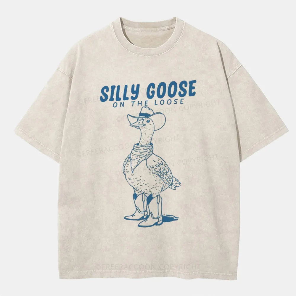 Vintage Silly Goose On The Loose Washed T-Shirt