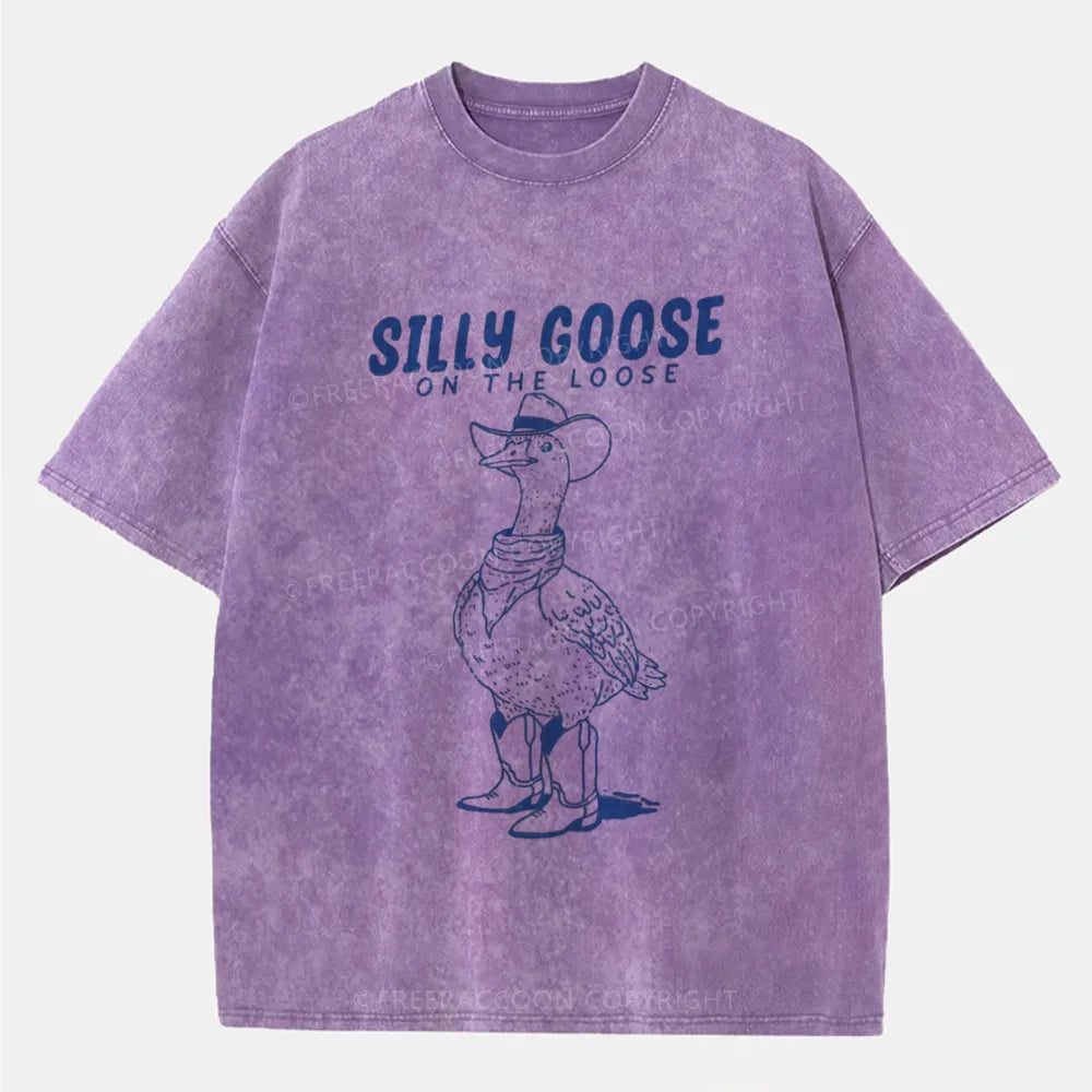 Vintage Silly Goose On The Loose Washed T-Shirt