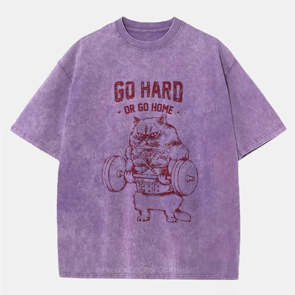 Vintage Go Hard Or Go Home Washed T-Shirt