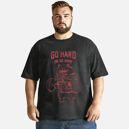 Vintage Go Hard Or Go Home Washed T-Shirt