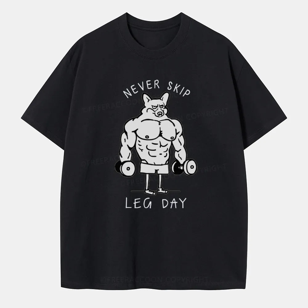 Vintage Never Skip Leg Day Classic T-Shirt