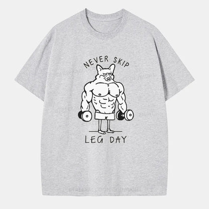 Vintage Never Skip Leg Day Classic T-Shirt