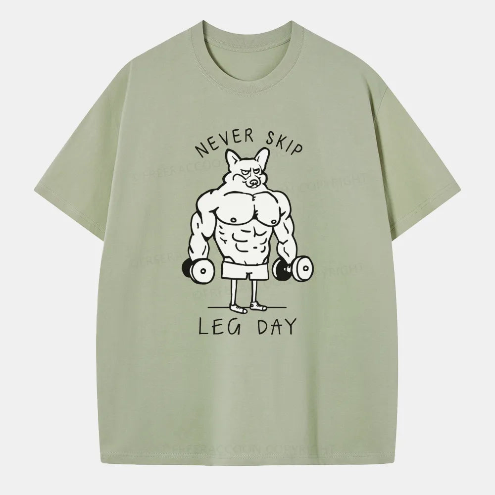 Vintage Never Skip Leg Day Classic T-Shirt