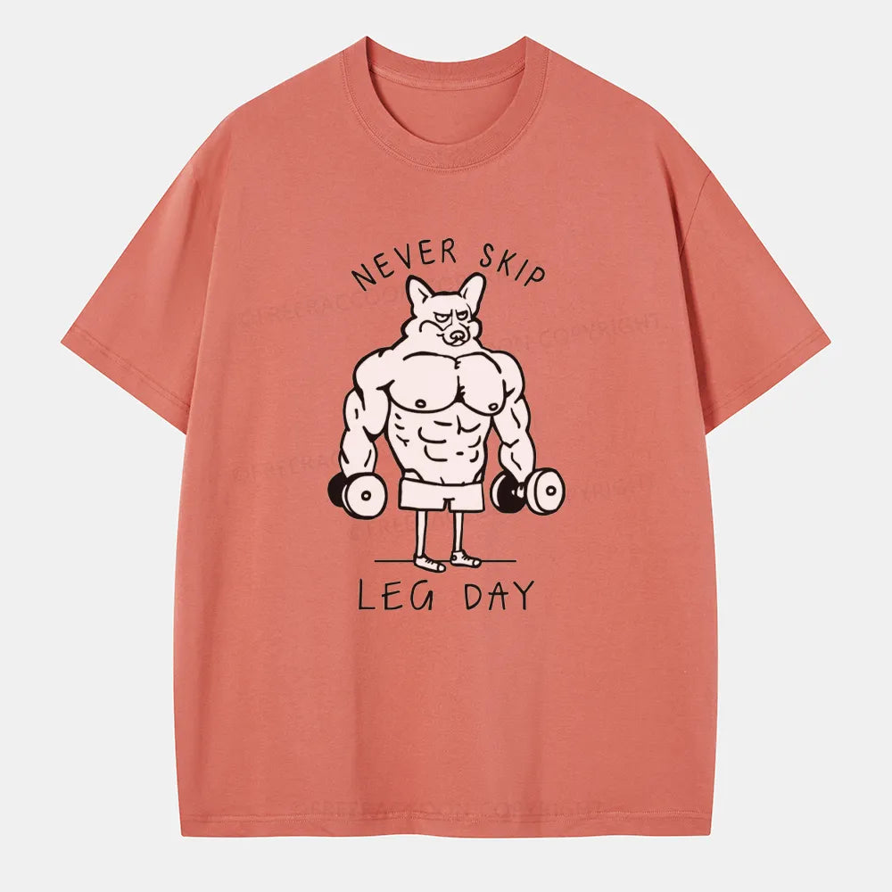 Vintage Never Skip Leg Day Classic T-Shirt