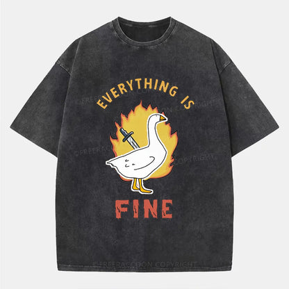 Vintage Everything Is Fine Washed T-Shirt