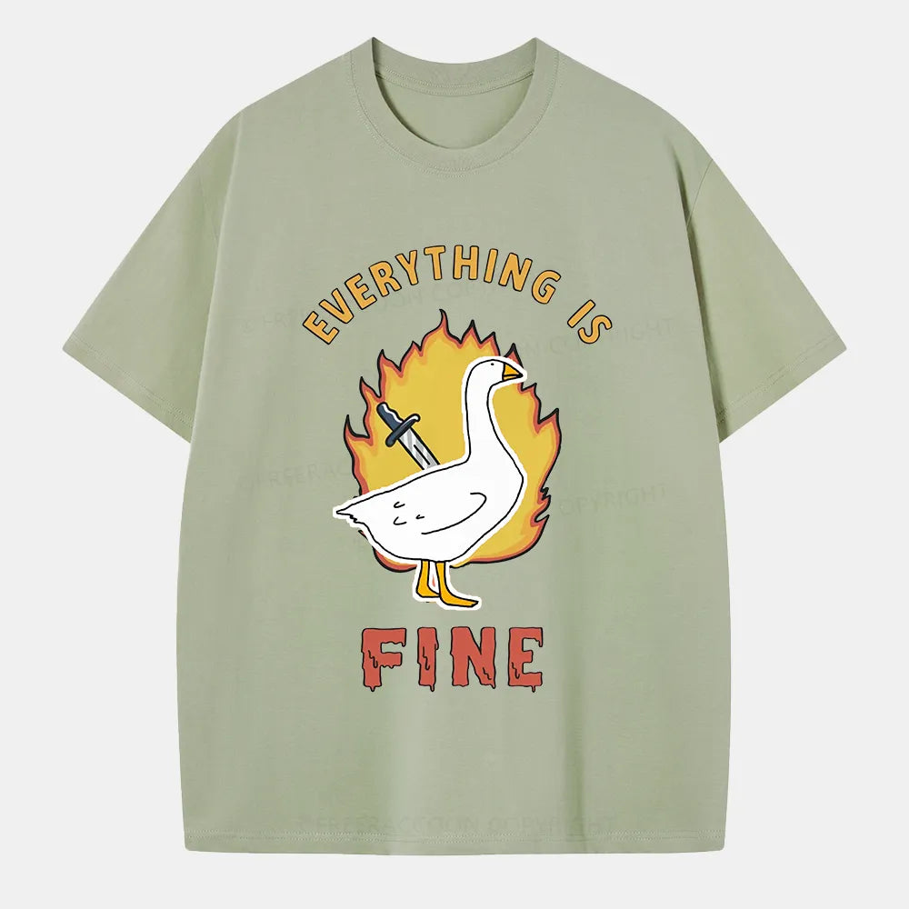 Vintage Everything Is Fine Classic T-Shirt