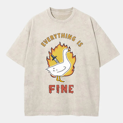 Vintage Everything Is Fine Washed T-Shirt