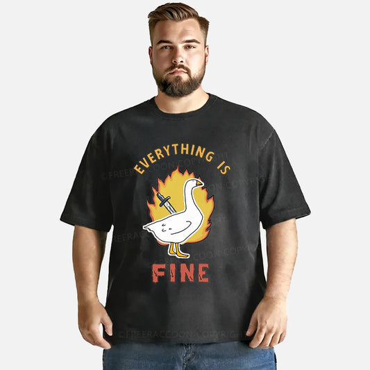 Vintage Everything Is Fine Washed T-Shirt