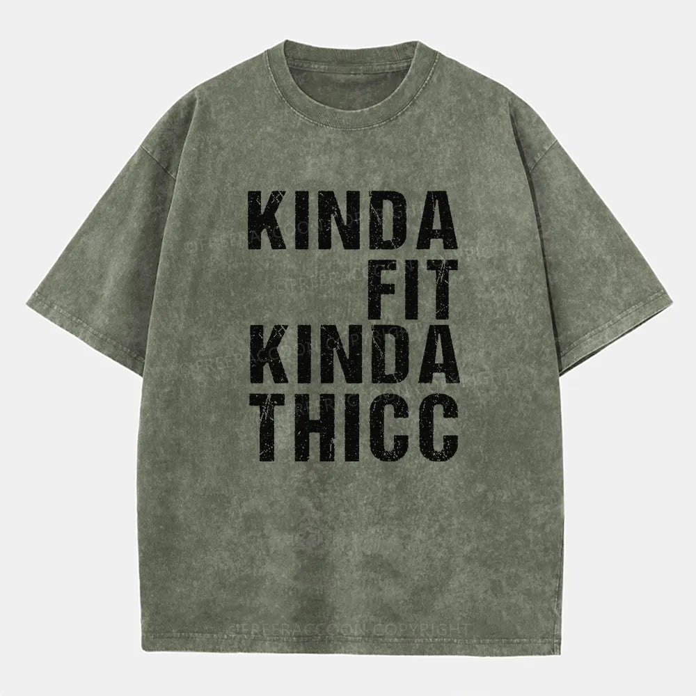 Vintage Kinda Fit Kinda Thicc Washed T-Shirt