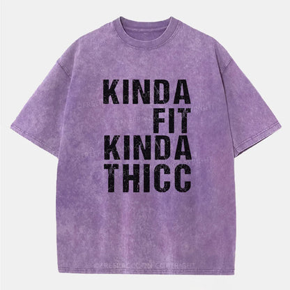 Vintage Kinda Fit Kinda Thicc Washed T-Shirt