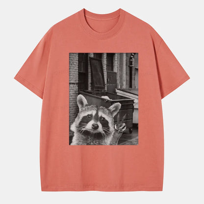 Vintage Funny Raccoon Selfie Classic T-Shirt