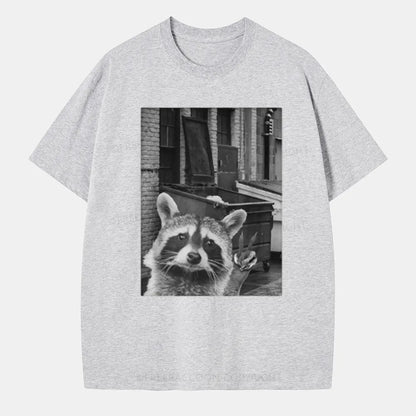 Vintage Funny Raccoon Selfie Classic T-Shirt