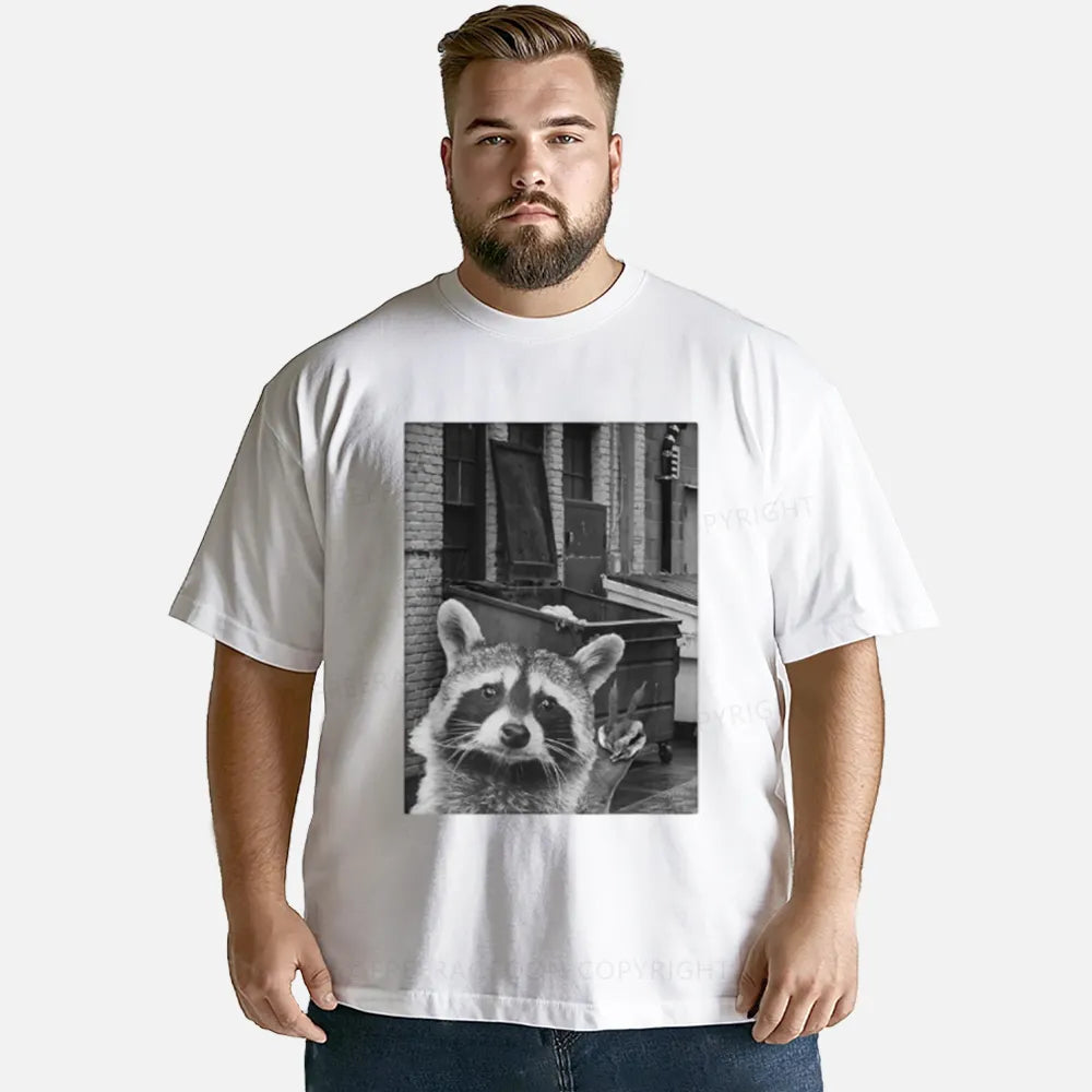 Vintage Funny Raccoon Selfie Classic T-Shirt