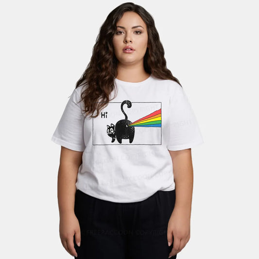 Vintage Rainbow Cat Fart Classic T-Shirt