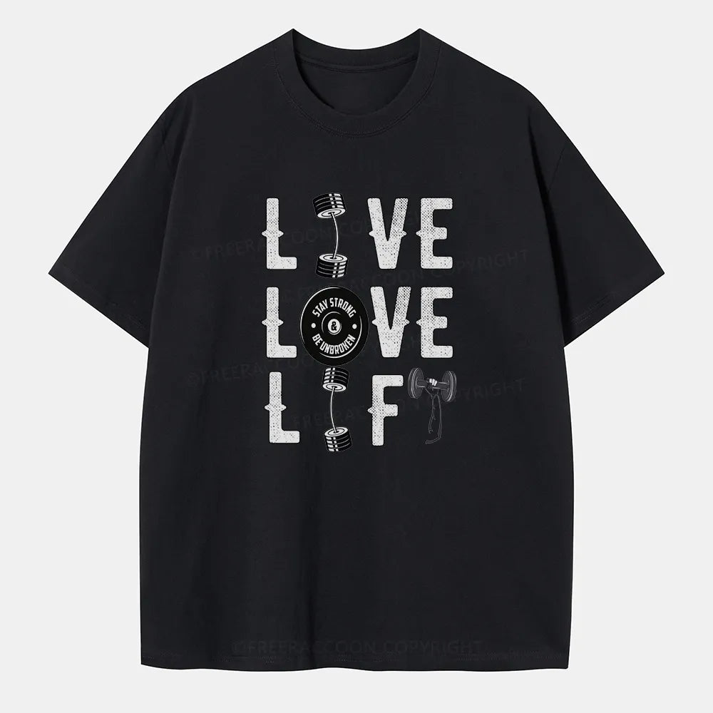 Vintage Live Love Lift Classic T-Shirt