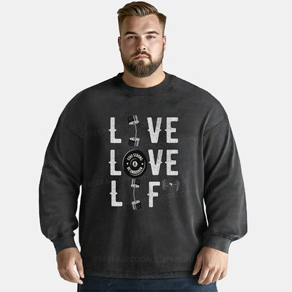 Vintage Live Love Lift Washed Long Sleeve Shirt