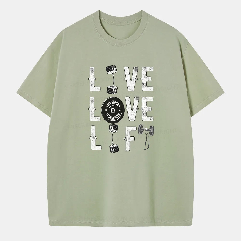 Vintage Live Love Lift Classic T-Shirt