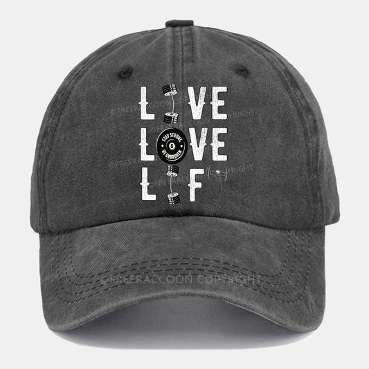 Vintage Live Love Lift Washed Cap