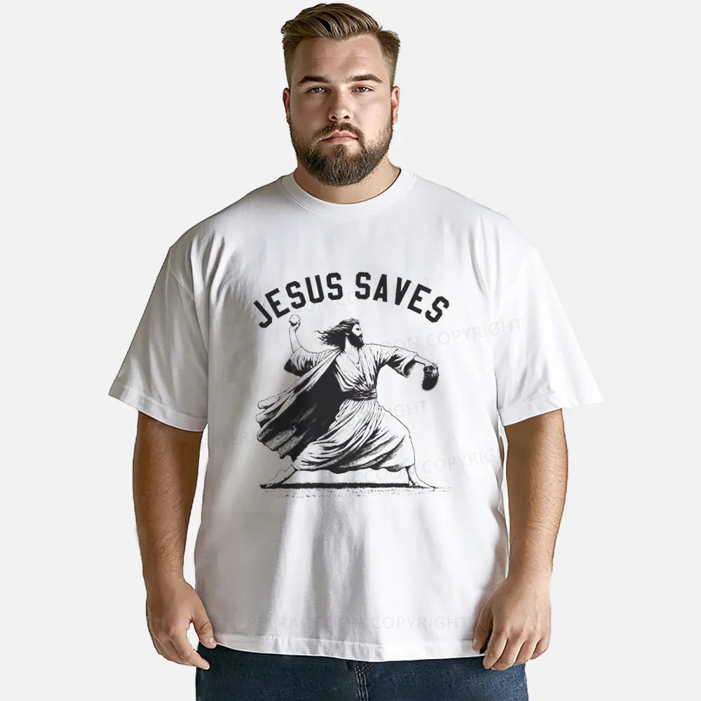 Vintage Jesus Saves Playing Baseball Classic T-Shirt