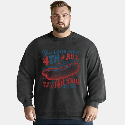 Vintage You Look Like The 4Th Of July Washed Long Sleeve Shirt