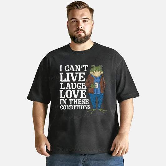 Vintage I Cant Live Laugh Love Washed T-Shirt