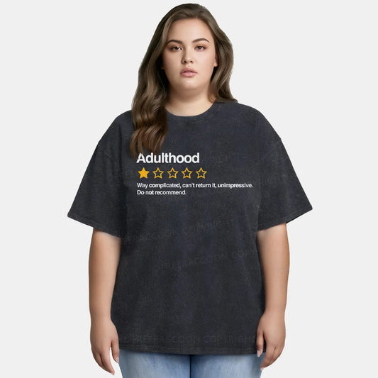 Vintage Adulthood Reviews Washed T-Shirt