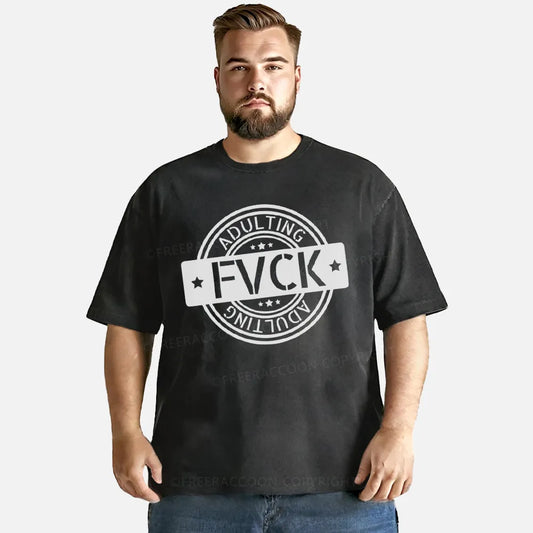 Vintage F**k Adulting Washed T-Shirt