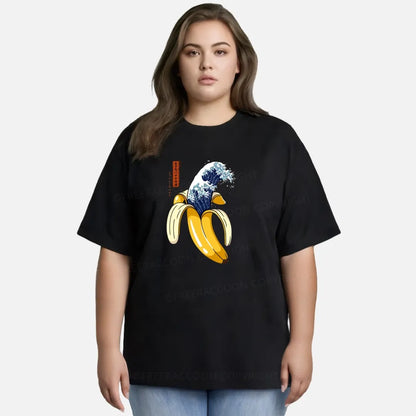 Vintage The Great Wave Of Banana Classic T-Shirt