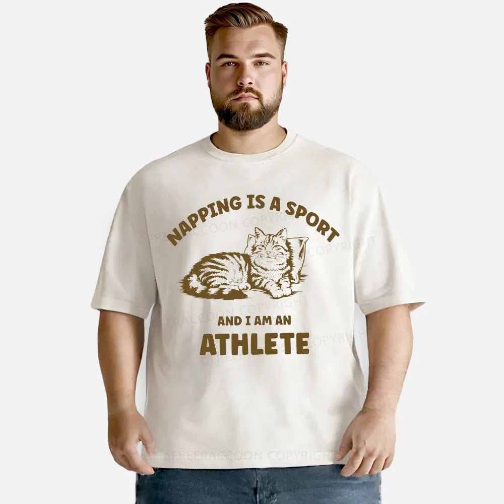 Vintage Napping Is A Sport And I Am An Athlete Washed T-Shirt