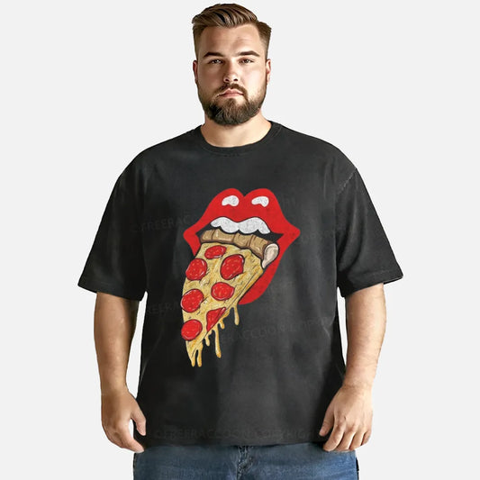 Vintage Eat Pizza Washed T-Shirt