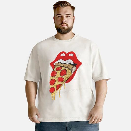 Vintage Eat Pizza Washed T-Shirt