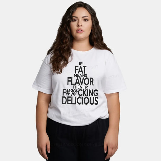 Vintage If Fat Means Flavor Classic T-Shirt