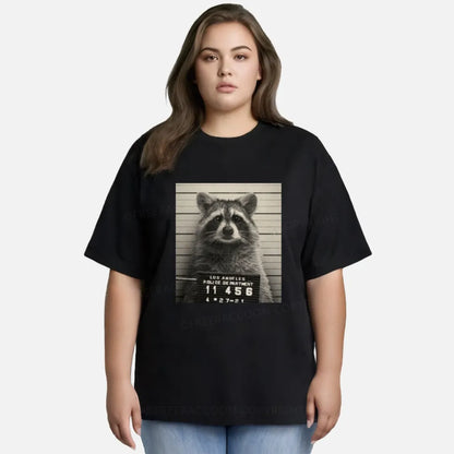 Vintage Raccoon Mugshot Classic T-Shirt