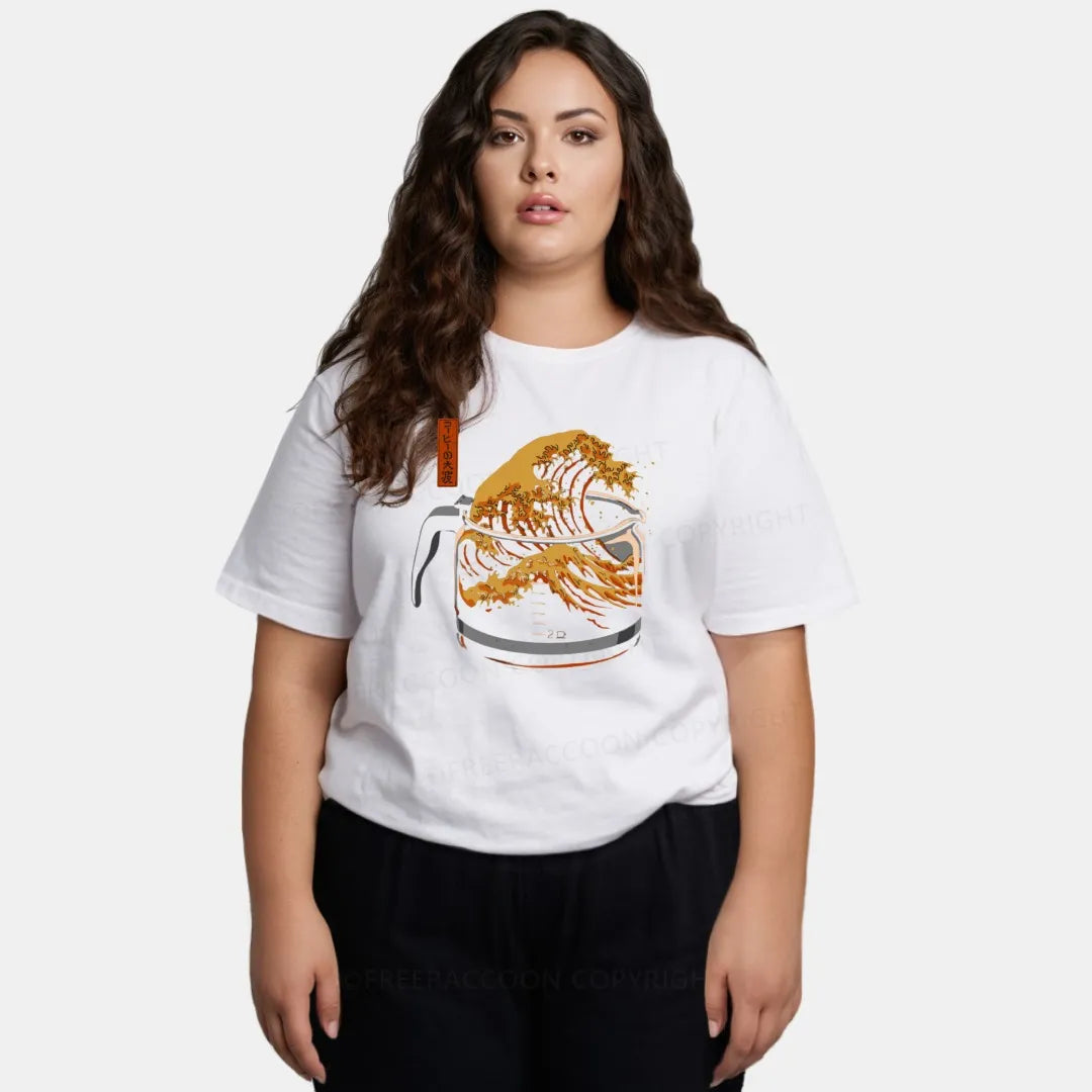 Vintage The Great Wave Coffee Classic T-Shirt